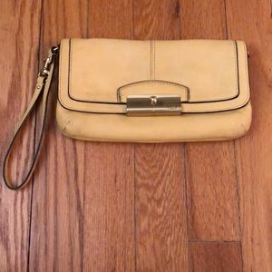 Coach Leather Wristlet
